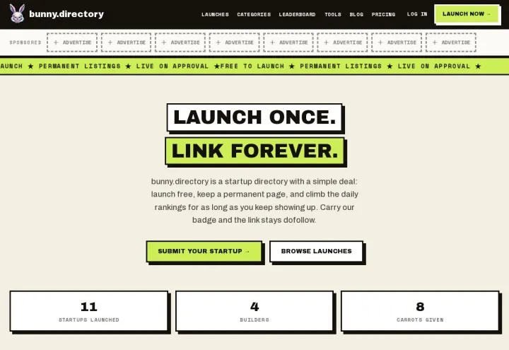 bunny.directory screenshot 1