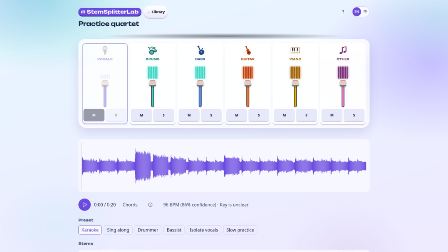 StemSplitterLab product screenshot