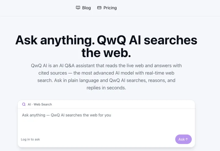 QwQ AI screenshot 1