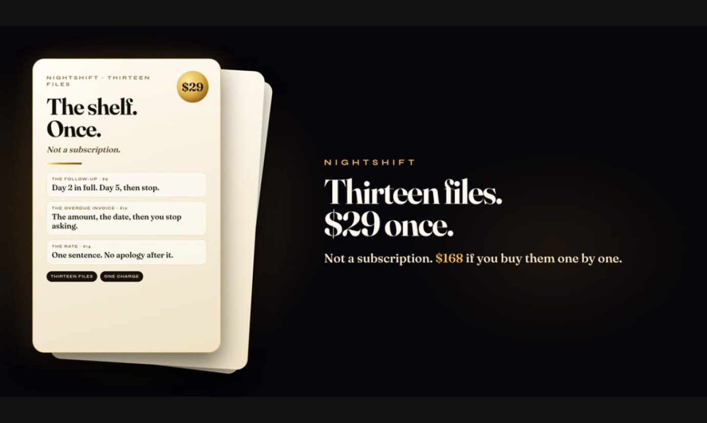 Nightshift product screenshot
