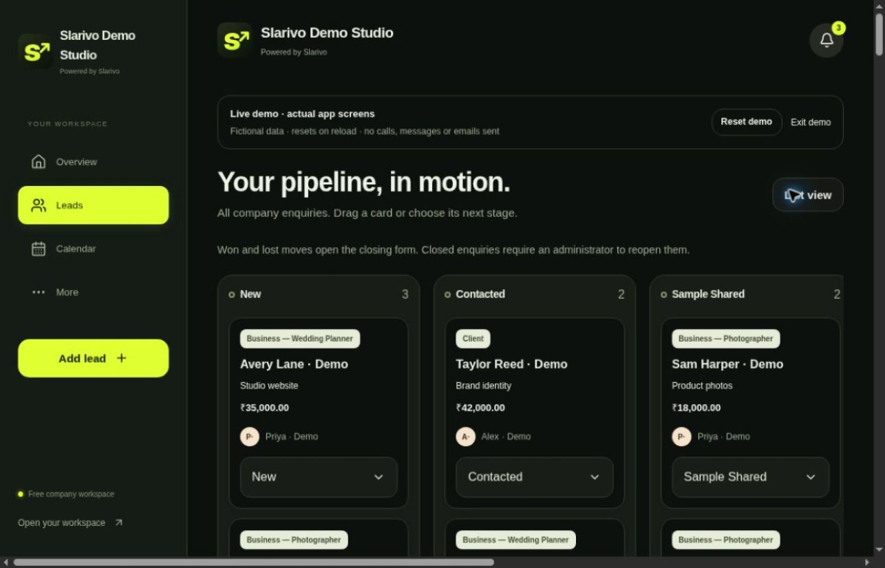 Slarivo Leads product screenshot