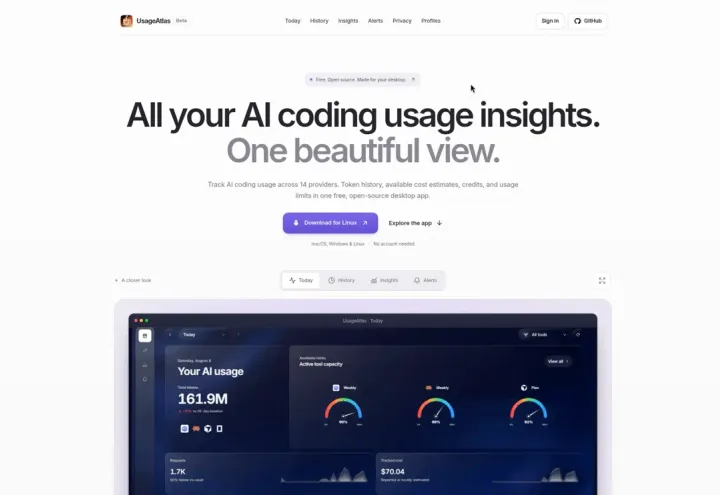 UsageAtlas screenshot 1