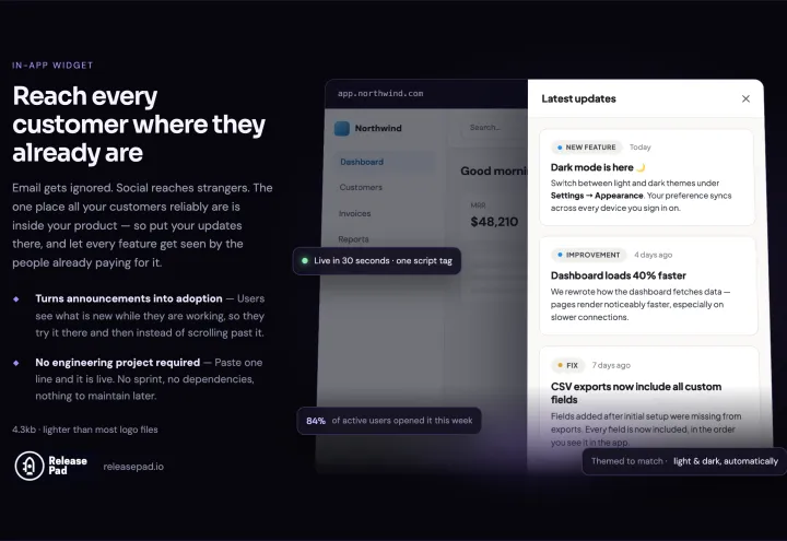 ReleasePad screenshot 1