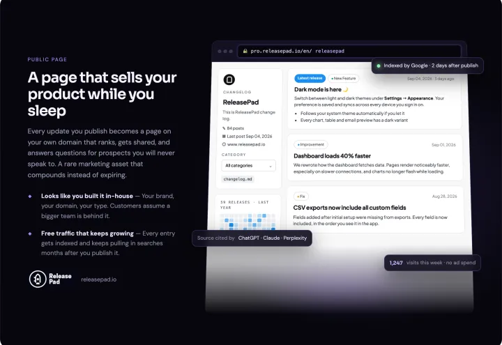 ReleasePad screenshot 2