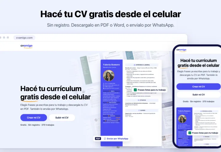CV Amigo screenshot 1