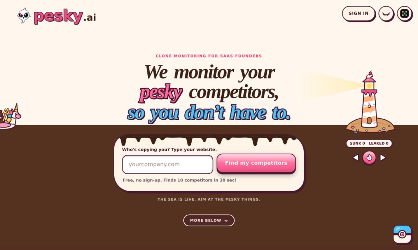 Pesky product screenshot