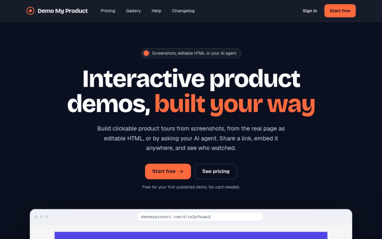 Demo My Product product screenshot