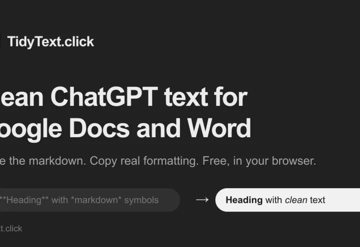 TidyText screenshot 1