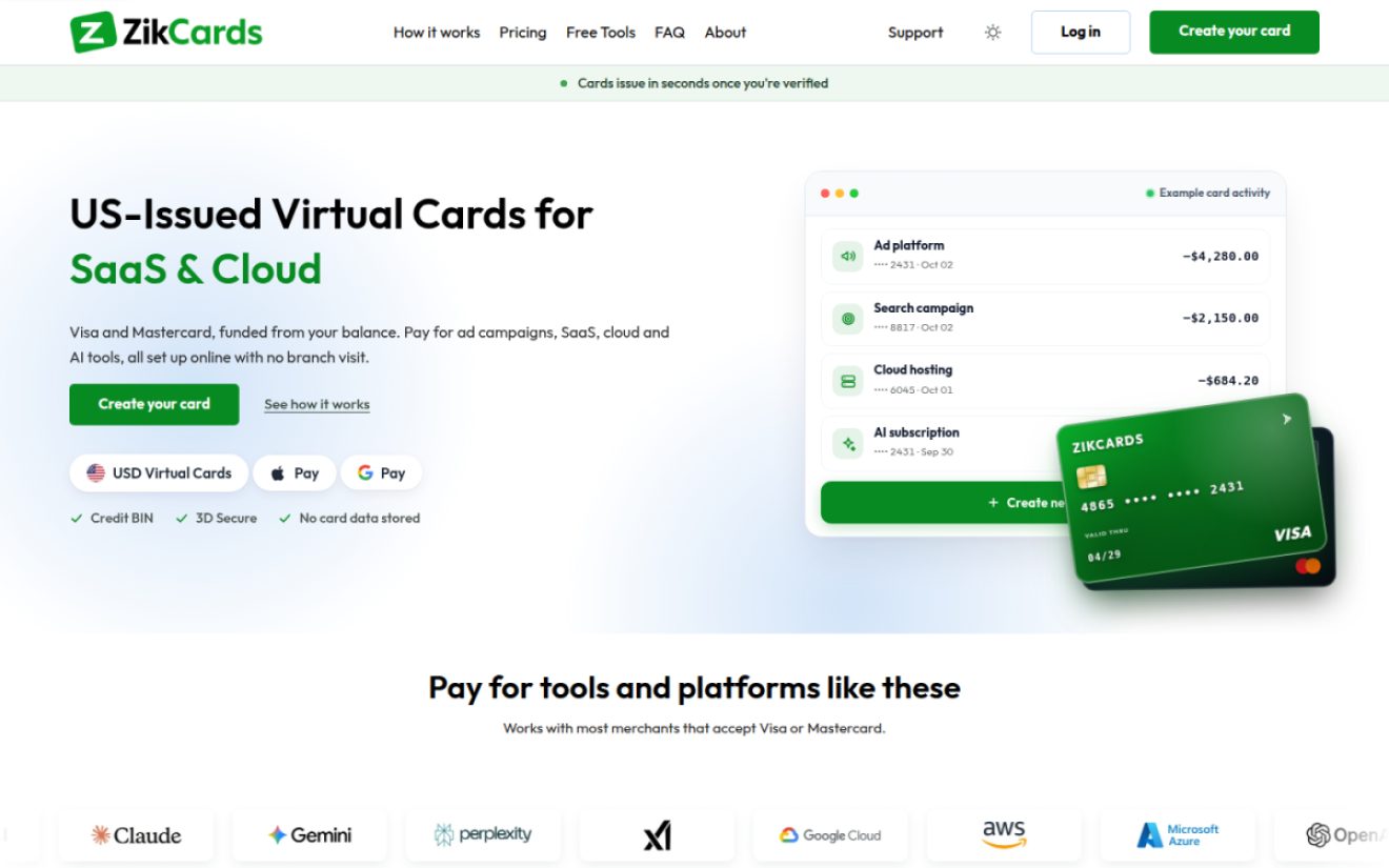 ZikCards product screenshot