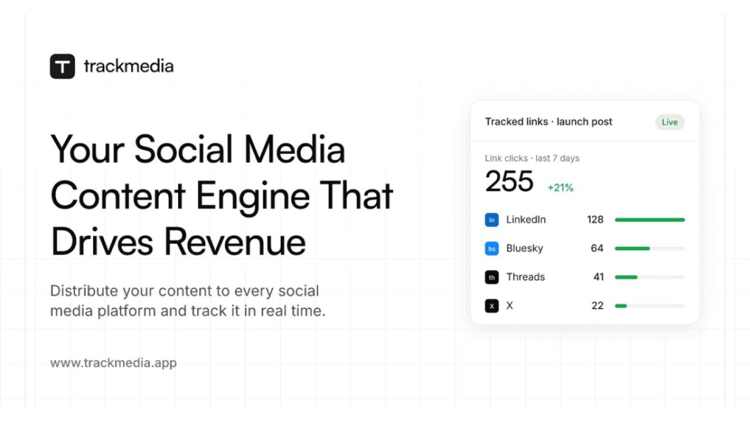 TrackMedia product screenshot