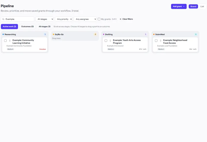 GrantCue screenshot 2