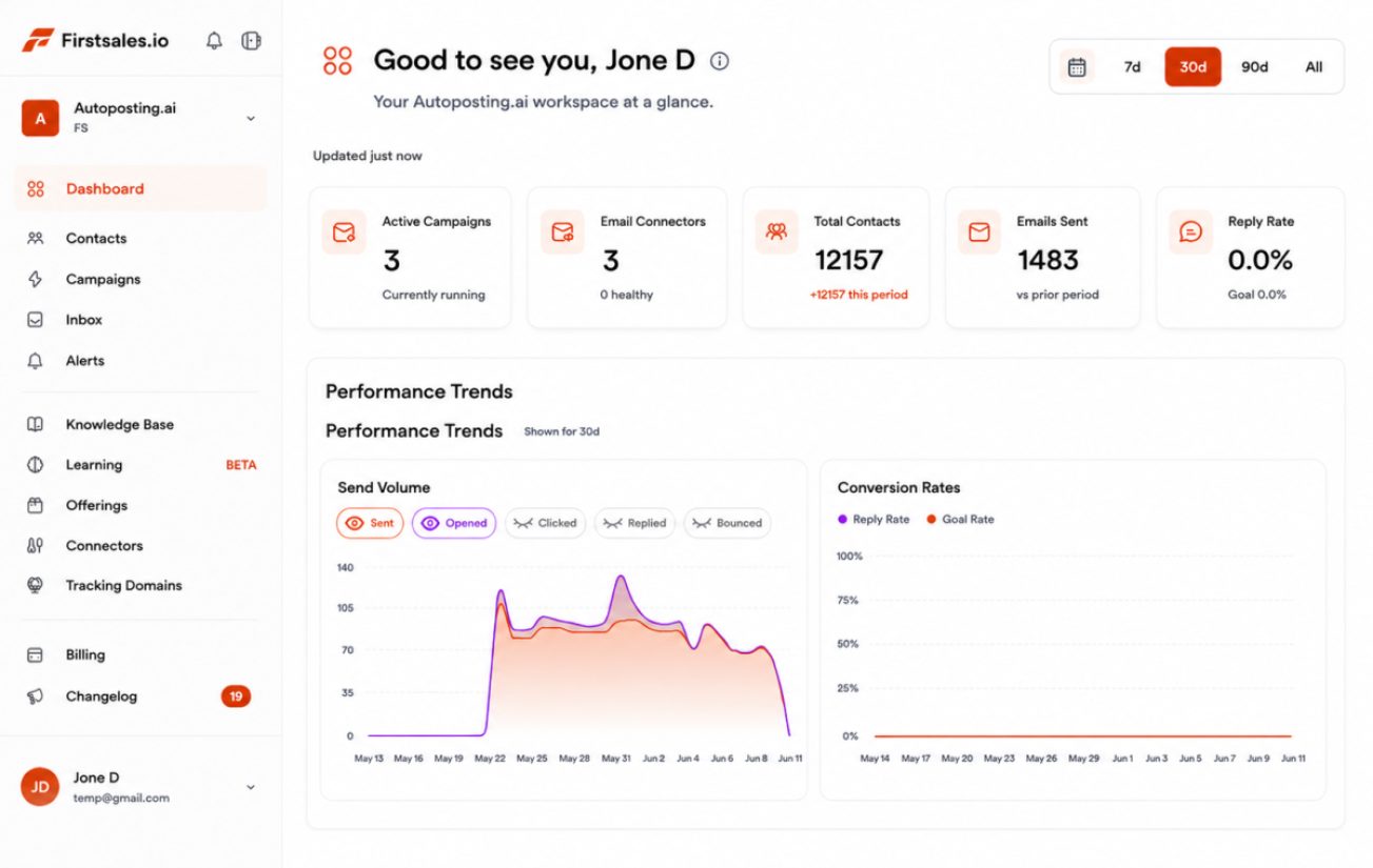 FirstSales product screenshot