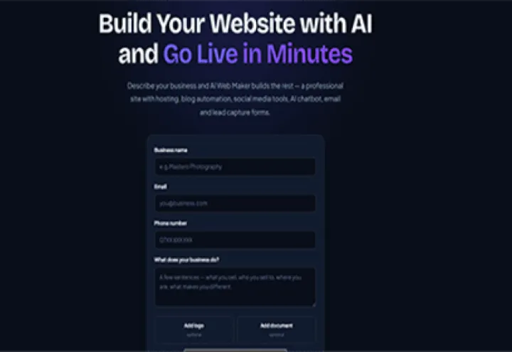 AI Web Maker screenshot 1