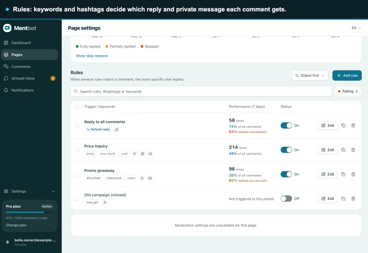 Mentbot screenshot 2
