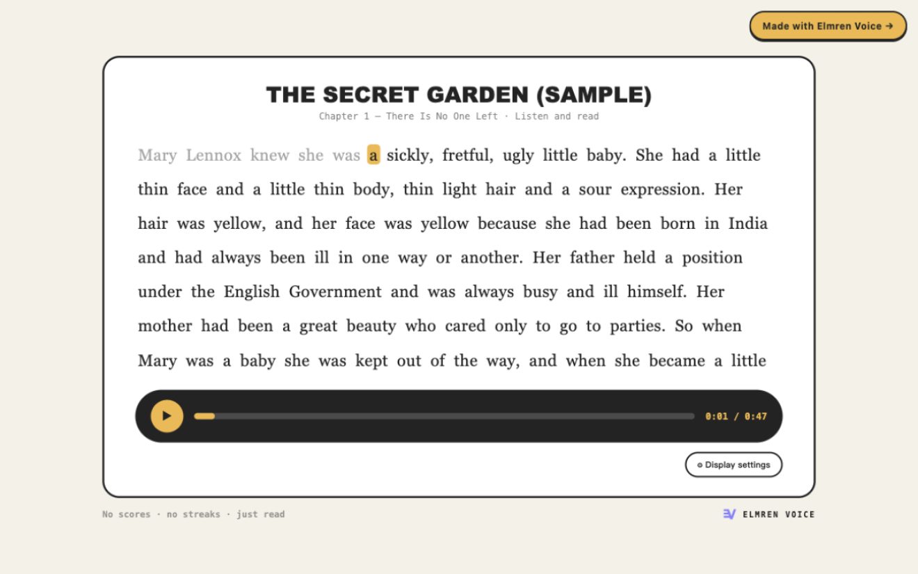 Elmren Voice product screenshot