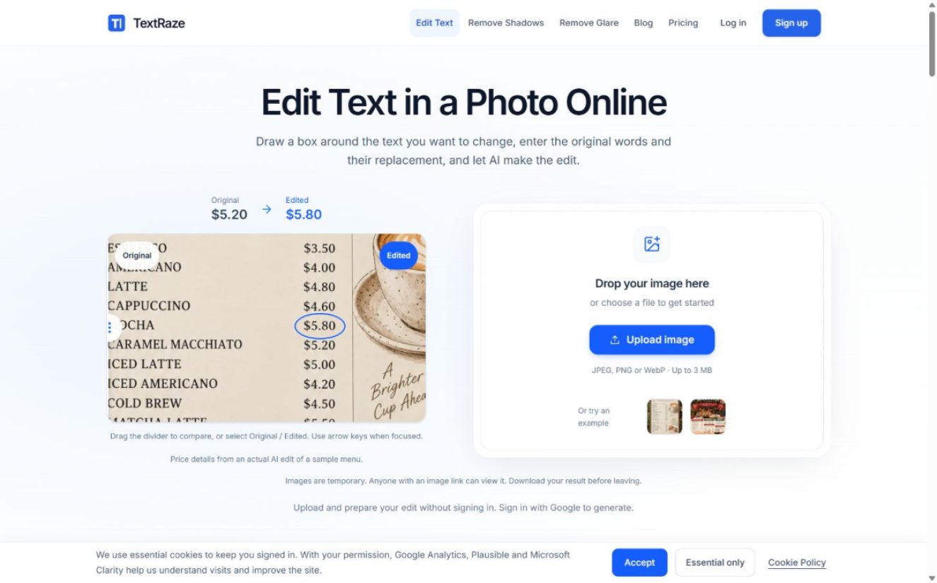 TextRaze product screenshot