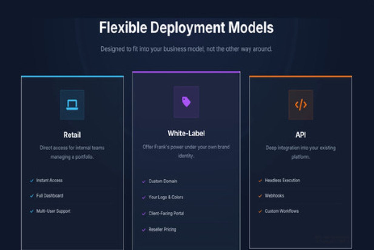 Frank – SEO &amp; AEO Automation for Agencies product screenshot