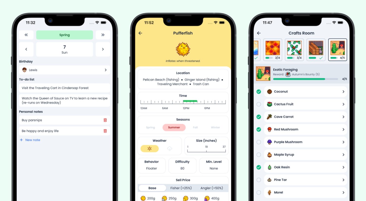 Stardew Valley Tracker product screenshot