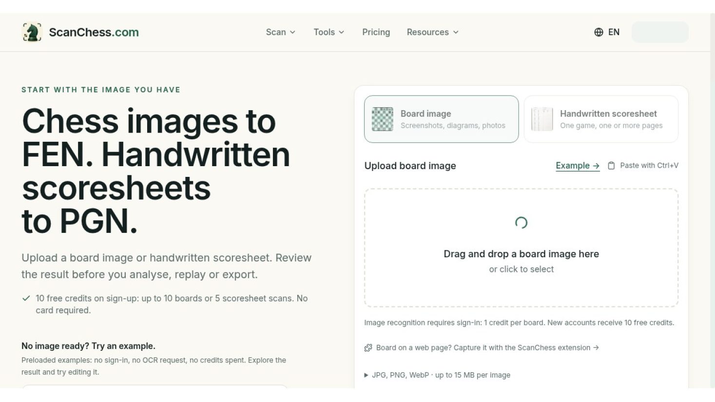 ScanChess product screenshot