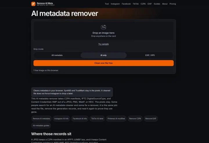 Remove AI Meta screenshot 1