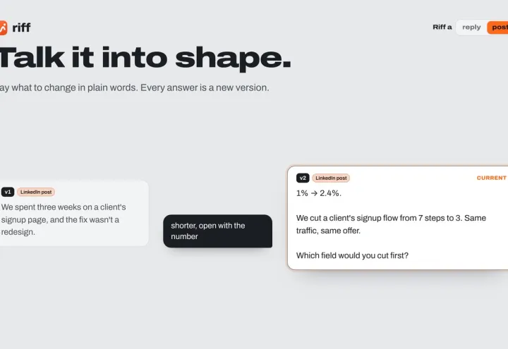 Riff screenshot 2