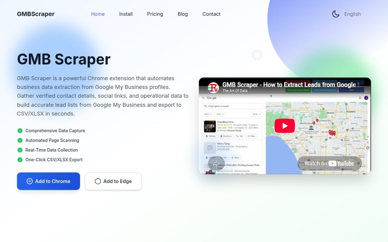 GMB Scraper product screenshot