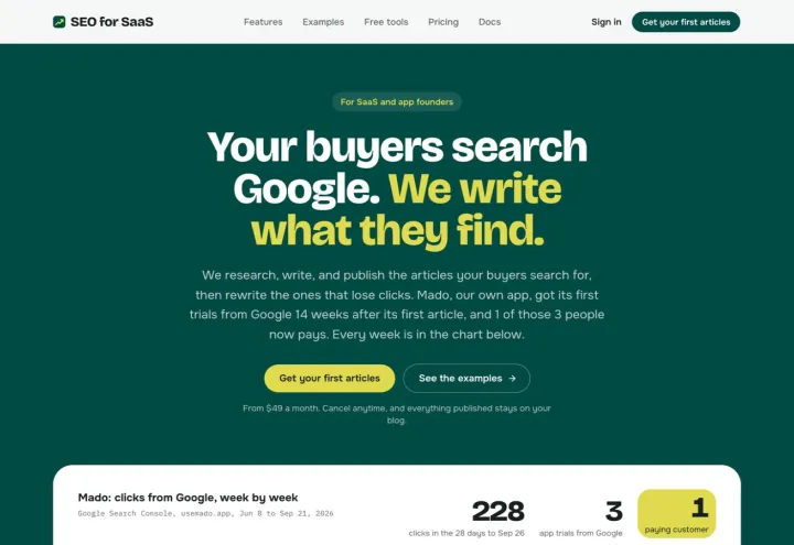 SEO for SaaS screenshot 2