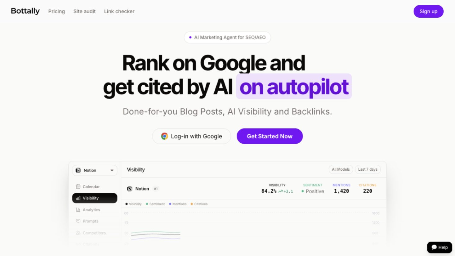 Bottally product screenshot