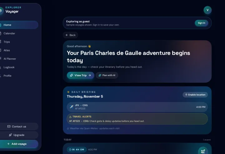 Voyager screenshot 2