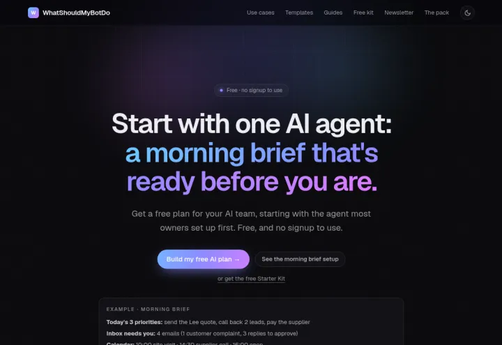 What Should My Bot Do screenshot 1