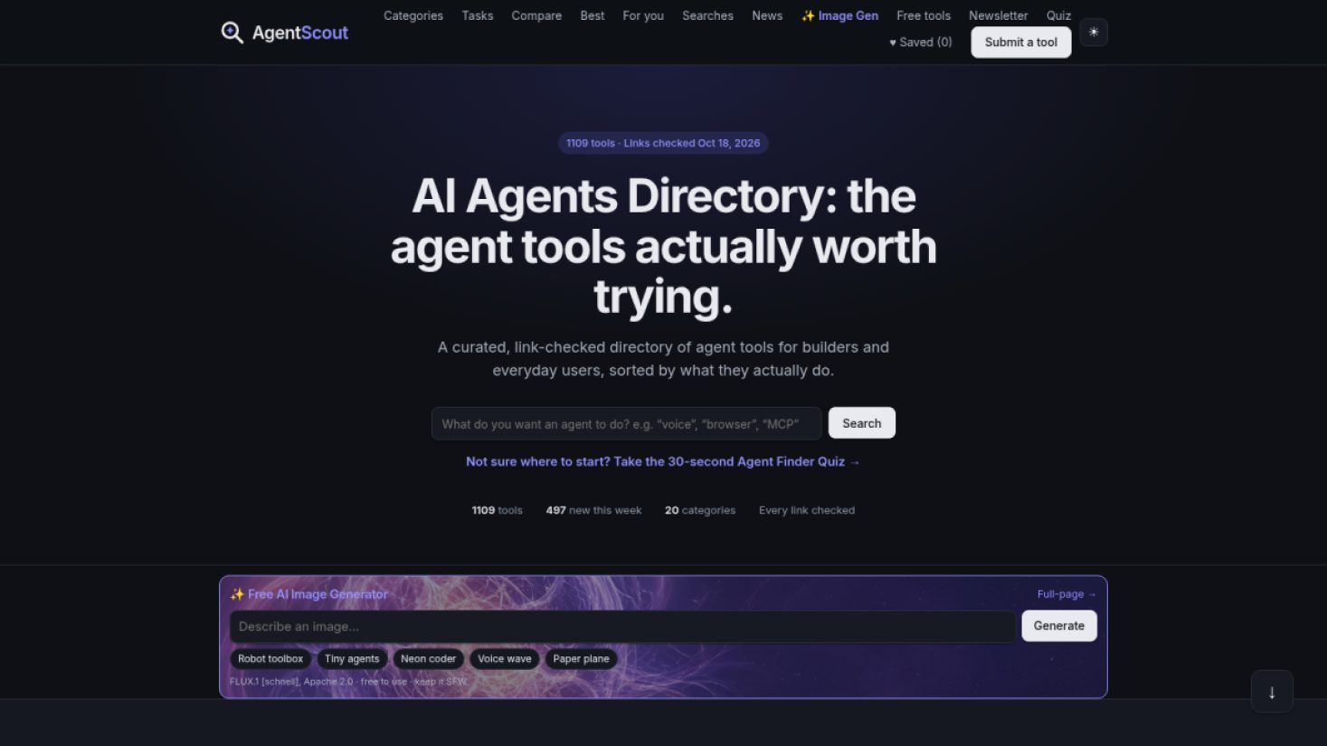AgentScout product screenshot