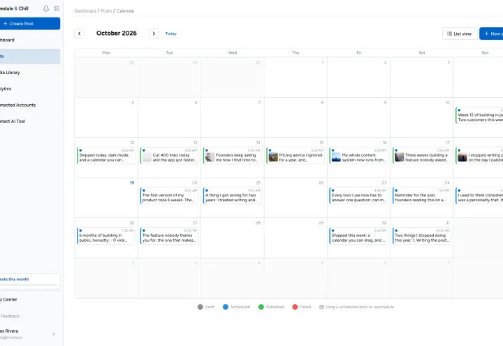 Schedule and Chill screenshot 2