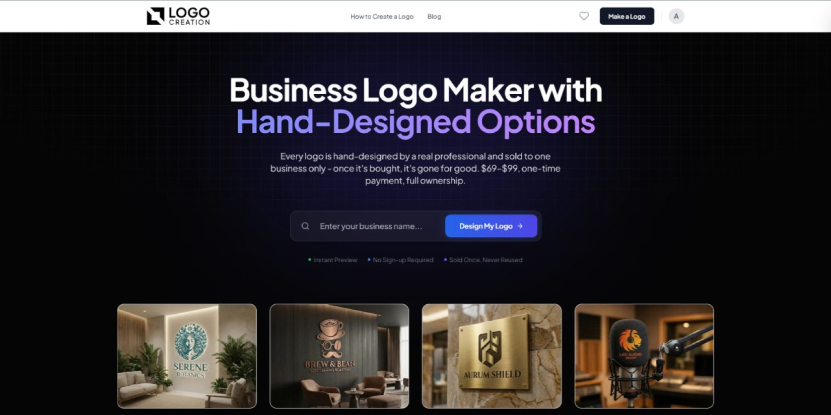 Logo Creation product screenshot