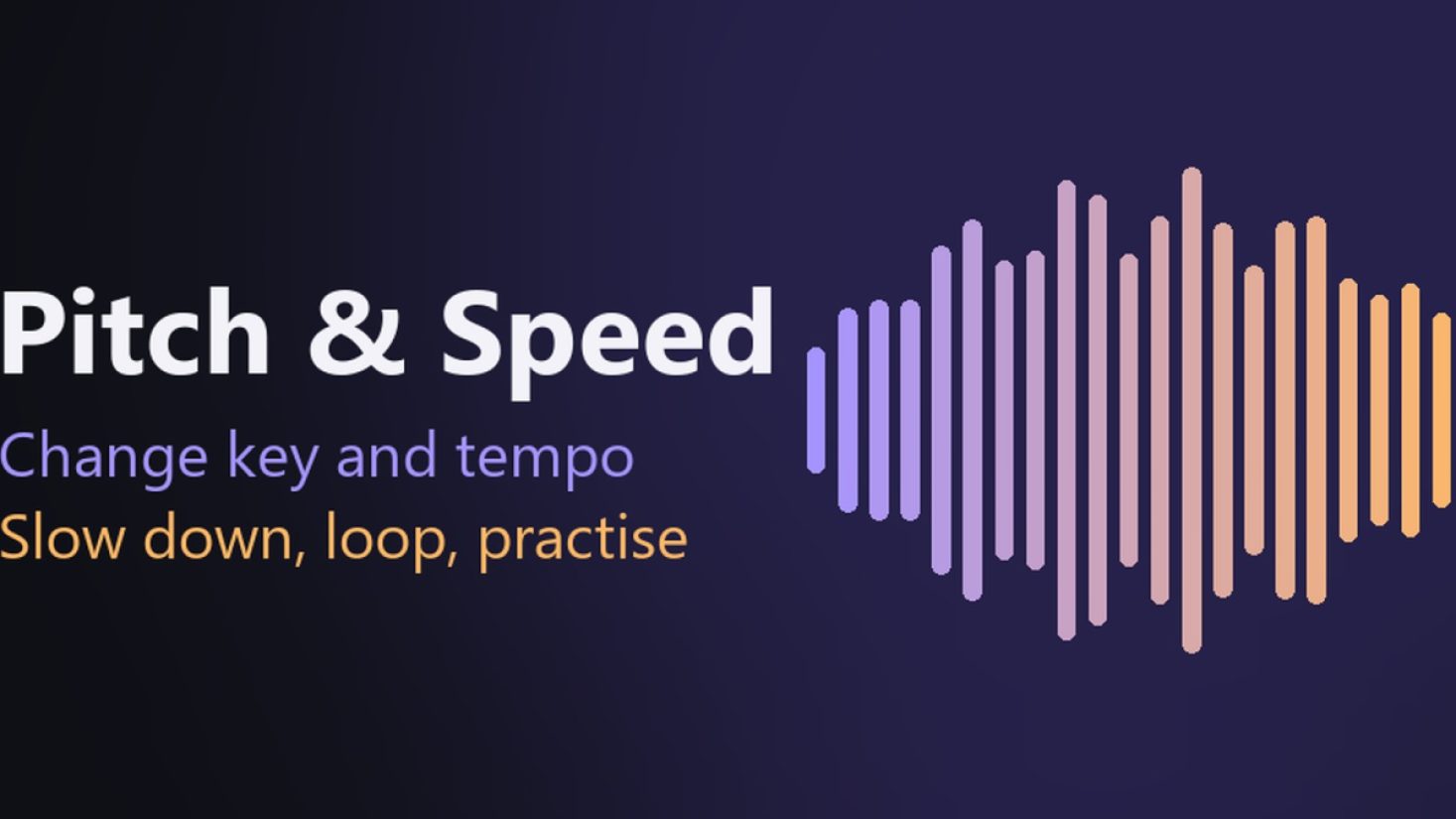 Music Pitch and Speed Changer product screenshot
