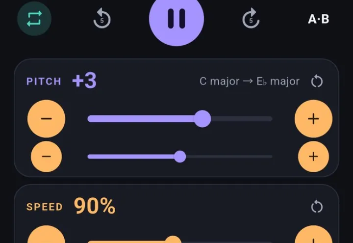 Music Pitch and Speed Changer screenshot 2