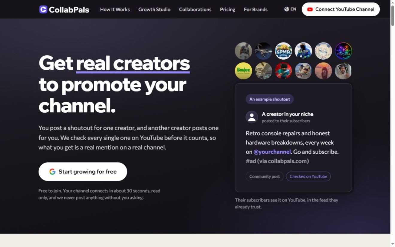 CollabPals product screenshot