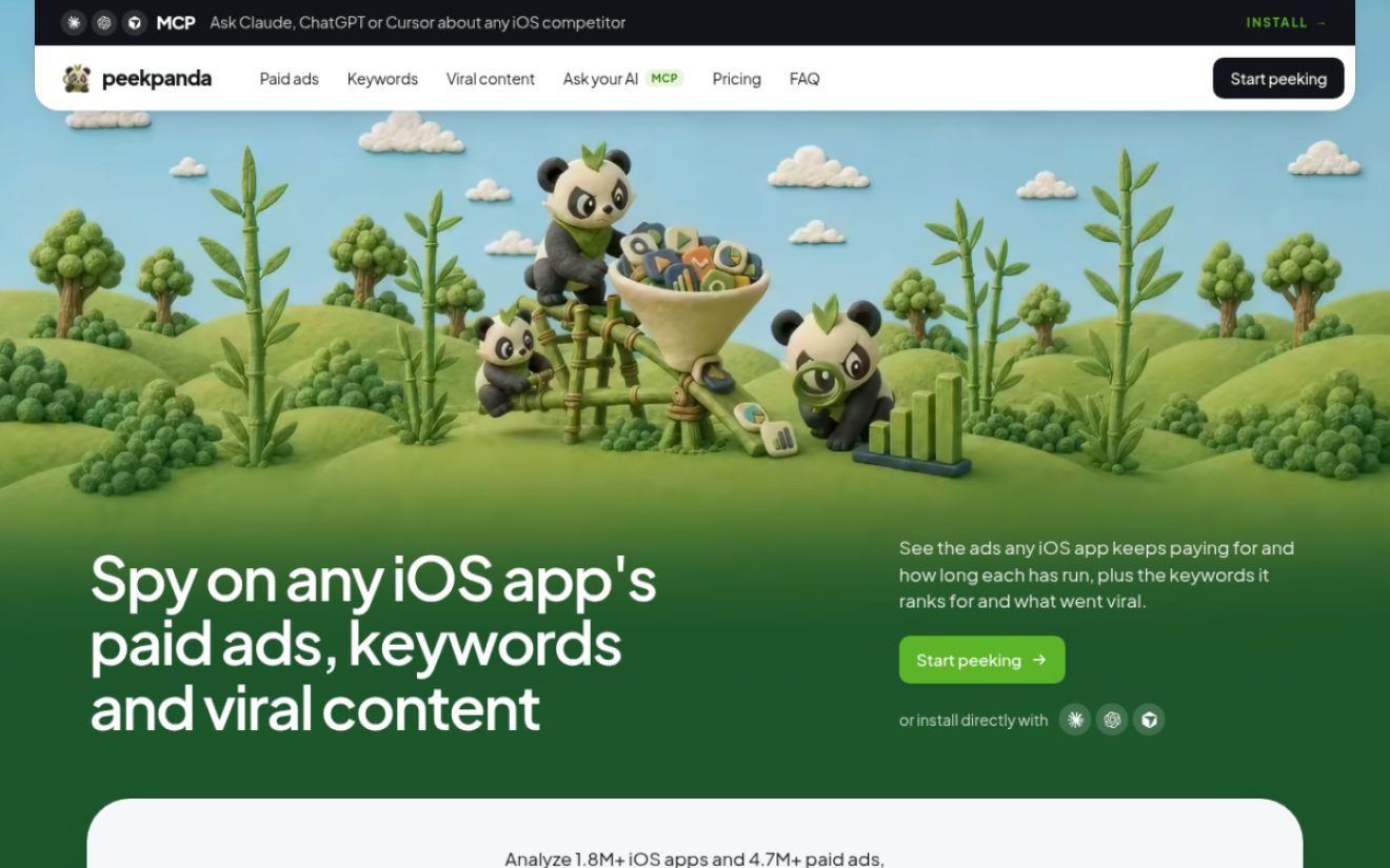 PeekPanda product screenshot
