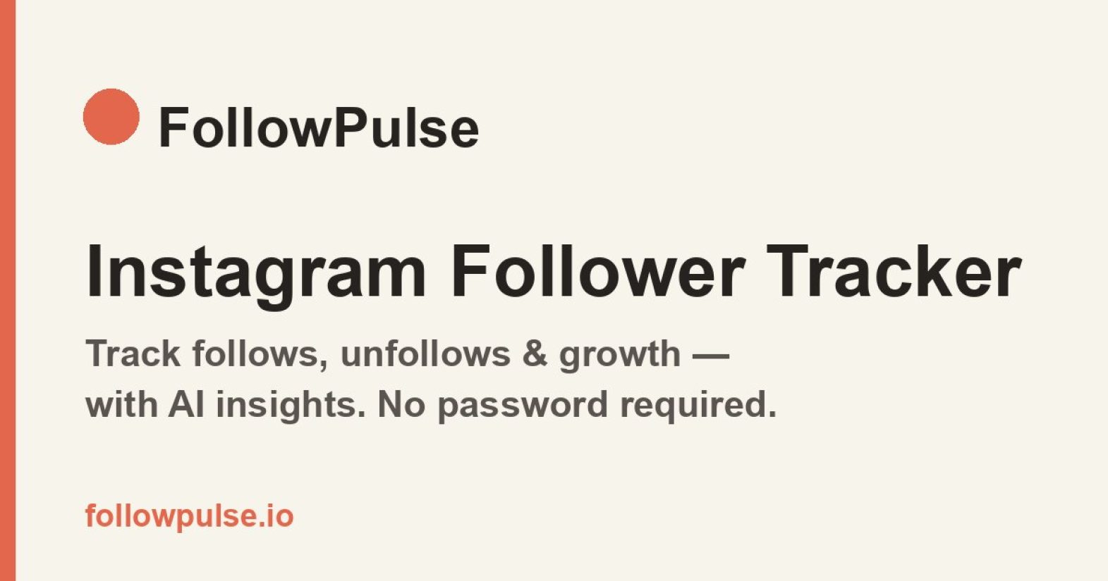 FollowerTracker product screenshot
