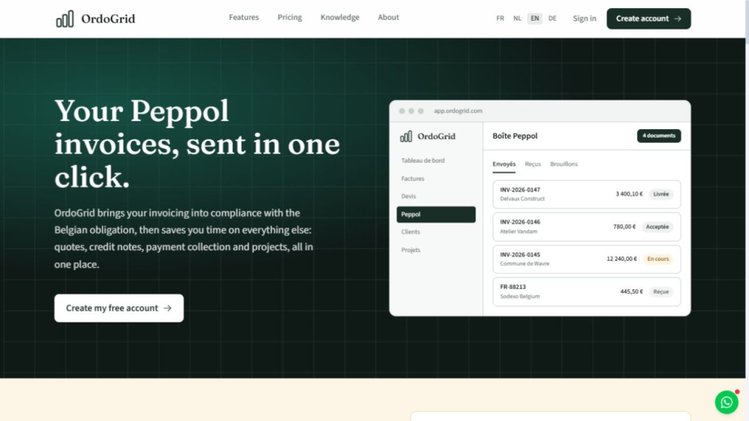 OrdoGrid product screenshot