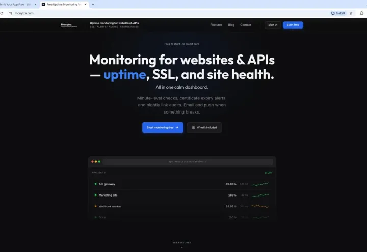 Monytra screenshot 1
