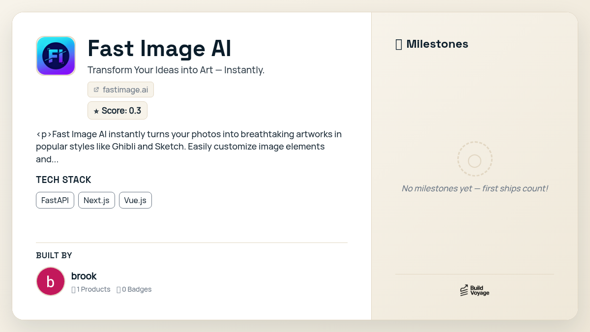 Fast Image AI — BuildVoyage